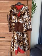 Carnaval jurk en jas tijgeprint duo man vrouw, Carnaval, Maat 42/44 (L), Ophalen of Verzenden, Kleding