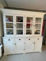 Grote landelijke buffetkast 200cm, Huis en Inrichting, Kasten | Buffetkasten, Ophalen, Gebruikt, 200 cm of meer, Glas