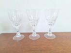 Kristallen Wijnglazen Set van 3, Antiek en Kunst, Antiek | Glas en Kristal, Ophalen of Verzenden
