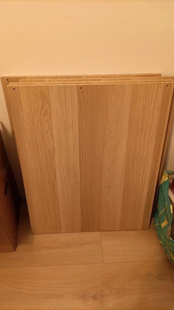 Ikea Pax planken eikenhout 75x58cm (4 stuks), Huis en Inrichting, Kasten | Overige, Zo goed als nieuw, Ophalen