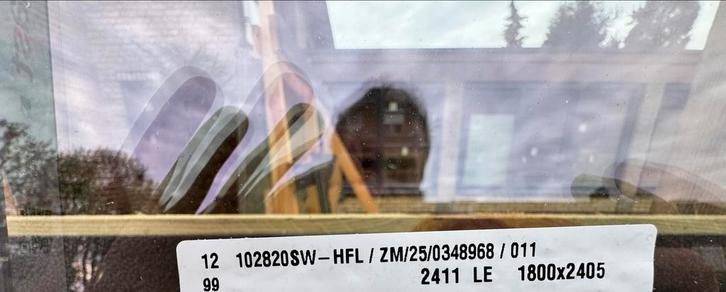 Groot Gevelraam met Dubbelglas, Doe-het-zelf en Verbouw, Glas en Ramen, Nieuw, Gevelraam of Ruit, 160 cm of meer, Dubbelglas, Ophalen of Verzenden