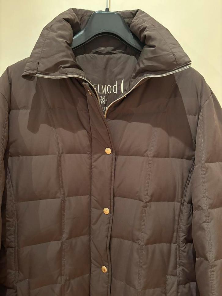 Donsjas Delmod maat 46, Kleding | Dames, Jassen | Winter, Zo goed als nieuw, Maat 46/48 (XL) of groter, Ophalen of Verzenden