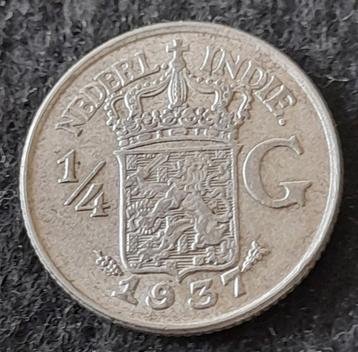 Nederlands Indie 25 cent 1937 (lot 2) beschikbaar voor biedingen
