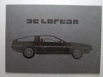 1981 DELOREAN brochure, Engels, Boeken, Ophalen of Verzenden, Zo goed als nieuw, Overige merken