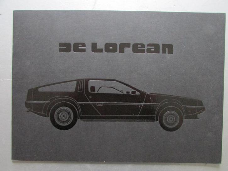 1981 DELOREAN brochure, Engels, Boeken, Auto's | Folders en Tijdschriften, Zo goed als nieuw, Overige merken, Ophalen of Verzenden