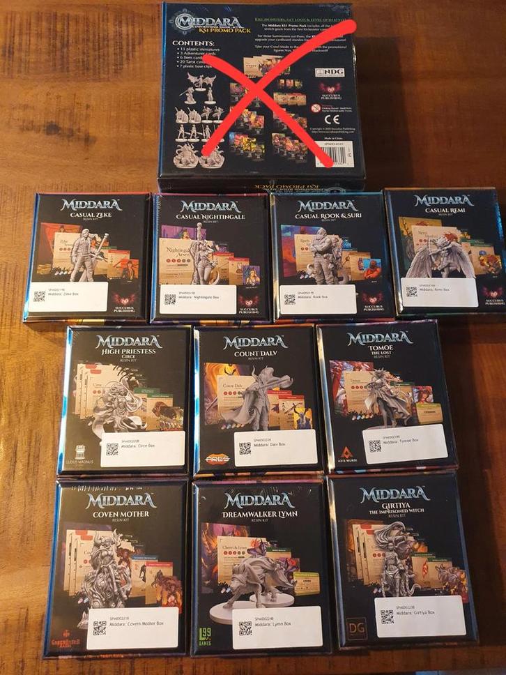 Middara Resin Miniatures - 10 Sets Nieuw!, Hobby en Vrije tijd, Gezelschapsspellen | Bordspellen, Nieuw, Ophalen of Verzenden