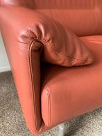 Leolux 2-zits bank van leer, Ophalen, Gebruikt, Tweepersoons, Leer