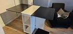 Inklapbare tafel met krukjes, Huis en Inrichting, Tafels | Eettafels, Ophalen, Gebruikt, 100 tot 150 cm, 50 tot 100 cm