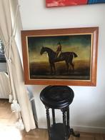 Glasschilderij met houten lijst, Ophalen of Verzenden
