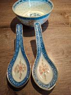 Chinese Kom met Lepels - Porselein, Antiek en Kunst, Antiek | Porselein, Ophalen of Verzenden