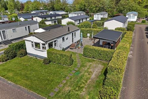 Chalet op jaarplaats Camping De Zonneheuvel in Oudemirdum, Caravans en Kamperen, Stacaravans, tot en met 4, Ophalen of Verzenden