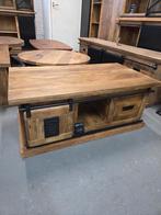 Leuke salontafel van mangohout, Ophalen, 100 tot 150 cm, Rond, Nieuw