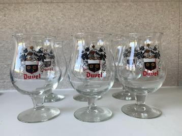 6 Duvel glazen met wapenschild beschikbaar voor biedingen