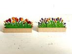 Twee vintage poppenhuis Lundby bloembakken, Verzamelen, Poppenhuizen en Toebehoren, Ophalen, Gebruikt, Poppenhuis