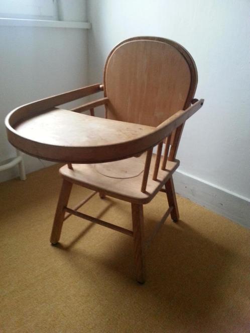 Mooie ouderwetse kinderstoel met voorblad, Antiek en Kunst, Curiosa en Brocante, Ophalen