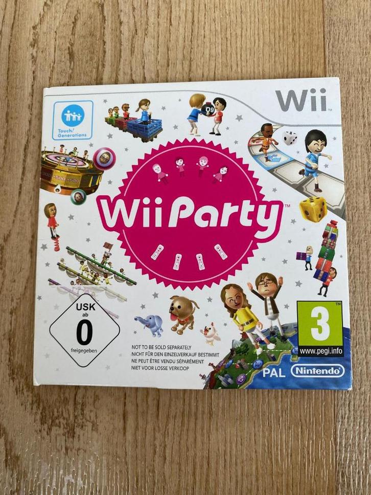 Nintendo WII party, Spelcomputers en Games, Games | Nintendo Wii, Zo goed als nieuw, Avontuur en Actie, 3 spelers of meer, Vanaf 3 jaar