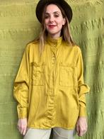 Vintage blouse - mosterd geel - 42/XL of oversized, Kleding | Dames, Blouses en Tunieken, Gedragen, Maat 42/44 (L), Vintage, Ophalen of Verzenden