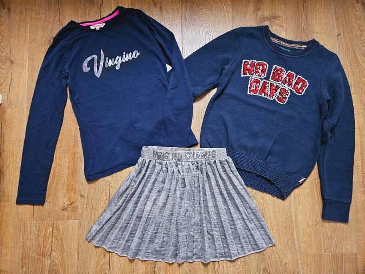 Vingino set 3-delig, maat 158, Kinderen en Baby's, Kinderkleding | Maat 158, Zo goed als nieuw, Meisje, Setje, Ophalen of Verzenden