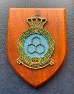 Militaria Wapen Schild - KKSL Aedificium Indiget Fundamento, Verzamelen, Ophalen of Verzenden, Luchtmacht, Nederland, Embleem of Badge