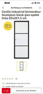 Cando deur met rookglas linksdraaiend, Doe-het-zelf en Verbouw, Deuren en Horren, Ophalen of Verzenden, Zo goed als nieuw, Binnendeur