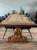 Prachtige Teakhout kloostertafel eettafel, Huis en Inrichting, Tafels | Eettafels, 200 cm of meer, Teakhout, Rechthoekig, Ophalen of Verzenden