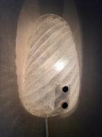 Vintage shell wandlamp Barovier&Toso iceglass midcentury, Ophalen of Verzenden, Nvt, Nvt, Glas