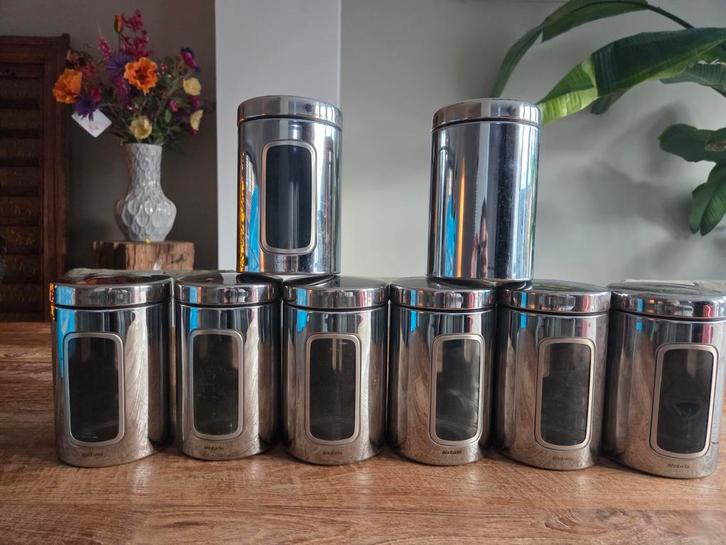 Brabantia 8x voorraadbus, Huis en Inrichting, Keuken | Servies, Zo goed als nieuw, Overige typen, Overige stijlen, Overige materialen