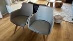 2 mooie LOODS 5 eetkamerstoelen (grijs), Huis en Inrichting, Stoelen, Ophalen, Zo goed als nieuw, Grijs, Twee