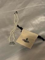 Vivienne Westwood Parel Ketting met Orb, Sieraden, Tassen en Uiterlijk, Kettingen, Verzenden, Wit, Zo goed als nieuw, Overige materialen