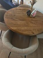 Ronde eettafel, Huis en Inrichting, Tafels | Eettafels, Ophalen, Zo goed als nieuw, Rond, 100 tot 150 cm