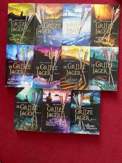 JOHN FLANAGAN DE GRIJZE JAGER DE EERSTE 11 BOEKEN IN ZEER GO, Boeken, Fantasy, Zo goed als nieuw, Ophalen of Verzenden