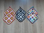 Granny Square pannenlappen,  dubbel gehaakt, Huis en Inrichting, Ophalen of Verzenden, Nieuw