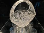 kristallen wijnglazen, mand en karaf, Antiek en Kunst, Antiek | Glas en Kristal, Ophalen