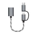 USB 3.0 OTG Kabel naar Micro-USB en USB-C, Kabellengte 17 cm, Ophalen of Verzenden, Nieuw