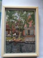 Aquarel 1885 Hoorn Frances Annie Eastwood Slapershaven 1 & 2, Ophalen
