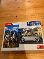 Legpuzzel Neuschwanstein en VW kever 2x1000 puzzel pleasure, Ophalen of Verzenden, 500 t/m 1500 stukjes, Zo goed als nieuw, Legpuzzel