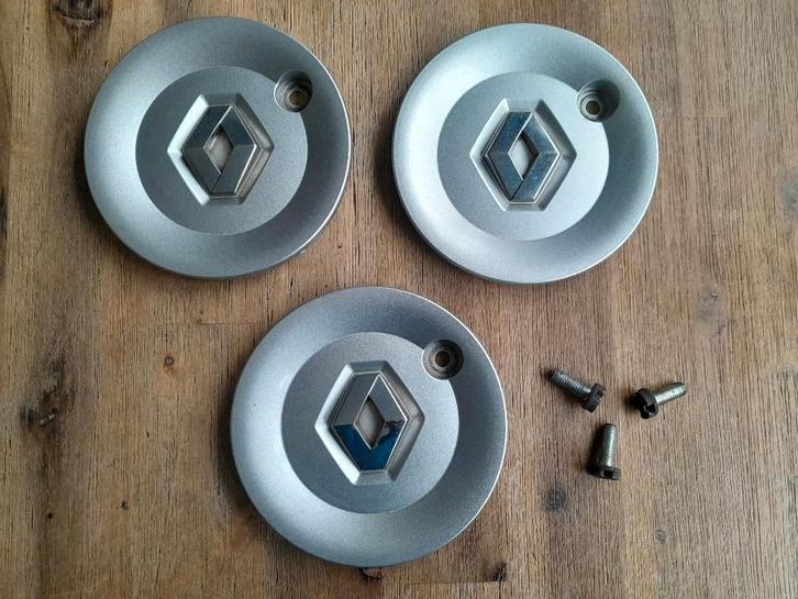 Naafkapjes/Velgdeksels - Origineel Renault - 3 Stuks -1 Koop, Auto diversen, Wieldoppen, Gebruikt, Verzenden