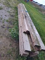 Balken van 5-6 meter lang, Tuin en Terras, Ophalen, Gebruikt, Hardhout, 250 cm of meer
