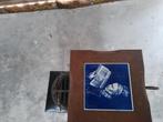 lectuurbak vintage metaal, Huis en Inrichting, Woonaccessoires | Krantenbakken en Lectuurbakken, Ophalen, Gebruikt
