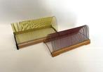 2 stuks platenstandaards Plattofix jaren '70 vintage, Ophalen of Verzenden, Gebruikt, Overige formaten
