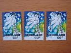 Decemberzegels 2000 - 3x  NVPH 1943 Gestempeld, Ophalen of Verzenden, Na 1940, Gestempeld