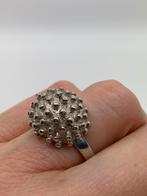 S291 Prachtige zilveren sputnik ring (verstelbaar), Ophalen of Verzenden, Zilver, Ring