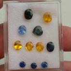 11 Stuks Saffier 8.90 karaat in totaal - Edelstenen, Ophalen of Verzenden, Nieuw