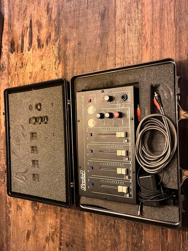 Prefer Mini Pro-Mix CM-48 Mixer, Muziek en Instrumenten, Mengpanelen, Gebruikt, Minder dan 5 kanalen, Microfooningang, Ophalen of Verzenden