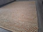 Vloerkleed sisal en leer, Huis en Inrichting, Ophalen, Gebruikt