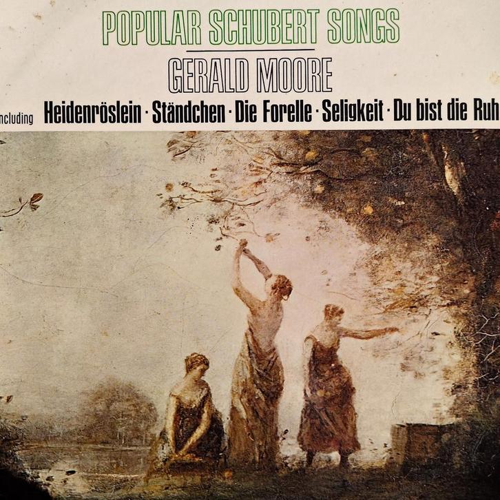 Schubert Liederen - Gerald Moore, Dietrich Fischer-Dieskau, Cd's en Dvd's, Vinyl | Klassiek, Zo goed als nieuw, Romantiek, Vocaal