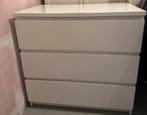 IKEA MALM Ladekast 3 lades, wit, 80x78 cm, Ophalen, Gebruikt, 50 tot 100 cm, Minder dan 100 cm