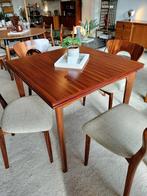 Vintage, Deense palissander houten uitschuifbare eettafel., Huis en Inrichting, Tafels | Eettafels, Ophalen, Zo goed als nieuw