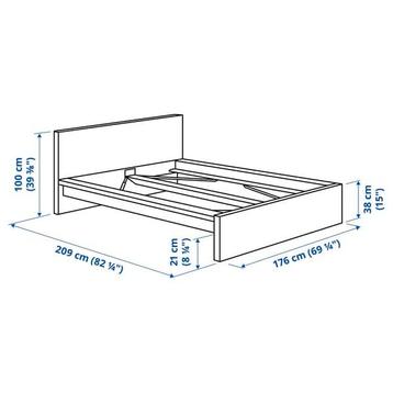 Ikea Malm bed met lades en lattenbodem - afbeelding 3