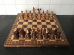 Vintage houten schaakspel in kist., Ophalen of Verzenden, Zo goed als nieuw